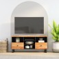 vidaXL Mueble de TV madera acacia y madera de ingeniería 100x33x46 cm vidaXL Mueble de TV madera acacia y madera de ingeniería 100x33x46 cm