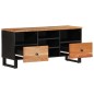vidaXL Mueble de TV madera acacia y madera de ingeniería 100x33x46 cm vidaXL Mueble de TV madera acacia y madera de ingeniería 100x33x46 cm