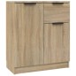 vidaXL Aparador de madera contrachapada color roble Sonoma 60x30x70 cm vidaXL Aparador de madera contrachapada color roble Sonoma 60x30x70 cm