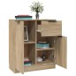 vidaXL Aparador de madera contrachapada color roble Sonoma 60x30x70 cm vidaXL Aparador de madera contrachapada color roble Sonoma 60x30x70 cm