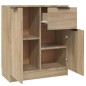 vidaXL Aparador de madera contrachapada color roble Sonoma 60x30x70 cm vidaXL Aparador de madera contrachapada color roble Sonoma 60x30x70 cm