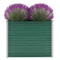 vidaXL Arriate de jardín de acero galvanizado verde 100x40x77 cm vidaXL Arriate de jardín de acero galvanizado verde 100x40x77 cm