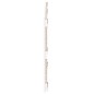 vidaXL Cabecero de cama de pared madera maciza pino blanco 166x3x60 cm vidaXL Cabecero de cama de pared madera maciza pino blanco 166x3x60 cm