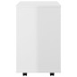 vidaXL Armario ruedas madera contrachapada blanco brillante 46x36x59cm vidaXL Armario ruedas madera contrachapada blanco brillante 46x36x59cm