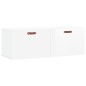 vidaXL Armario de pared madera ingeniería blanco brillo 100x36,5x35 cm vidaXL Armario de pared madera ingeniería blanco brillo 100x36,5x35 cm
