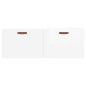 vidaXL Armario de pared madera ingeniería blanco brillo 100x36,5x35 cm vidaXL Armario de pared madera ingeniería blanco brillo 100x36,5x35 cm