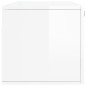 vidaXL Armario de pared madera ingeniería blanco brillo 100x36,5x35 cm vidaXL Armario de pared madera ingeniería blanco brillo 100x36,5x35 cm