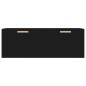 vidaXL Armario de pared madera contrachapada negro 100x36,5x35 cm