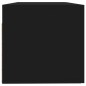 vidaXL Armario de pared madera contrachapada negro 100x36,5x35 cm