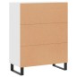 vidaXL Aparador de madera de ingeniería blanco 69,5x34x90 cm vidaXL Aparador de madera de ingeniería blanco 69,5x34x90 cm