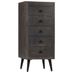 vidaXL Aparador de madera de mango maciza 40x40x91 cm