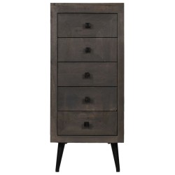 vidaXL Aparador de madera de mango maciza 40x40x91 cm