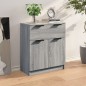 vidaXL Aparador de madera contrachapada gris Sonoma 60x30x70 cm