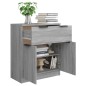 vidaXL Aparador de madera contrachapada gris Sonoma 60x30x70 cm
