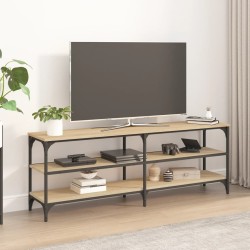 vidaXL Mueble para TV madera contrachapada roble Sonoma 140x30x50 cm