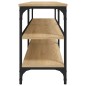 vidaXL Mueble para TV madera contrachapada roble Sonoma 140x30x50 cm