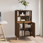 vidaXL Aparador alto madera contrachapada marrón roble 60x36x110 cm vidaXL Aparador alto madera contrachapada marrón roble 60x36x110 cm