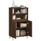 vidaXL Aparador alto madera contrachapada marrón roble 60x36x110 cm vidaXL Aparador alto madera contrachapada marrón roble 60x36x110 cm