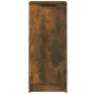 vidaXL Aparadores 2 uds madera contrachapada roble ahumado 30x30x70 cm