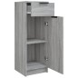 vidaXL Armario de baño madera contrachapada gris Sonoma 32x34x90 cm vidaXL Armario de baño madera contrachapada gris Sonoma 32x34x90 cm