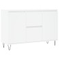 vidaXL Aparador de madera de ingeniería blanco 104x35x70 cm vidaXL Aparador de madera de ingeniería blanco 104x35x70 cm