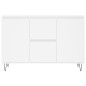 vidaXL Aparador de madera de ingeniería blanco 104x35x70 cm vidaXL Aparador de madera de ingeniería blanco 104x35x70 cm