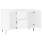 vidaXL Aparador de madera de ingeniería blanco 104x35x70 cm vidaXL Aparador de madera de ingeniería blanco 104x35x70 cm