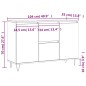 vidaXL Aparador de madera de ingeniería blanco 104x35x70 cm vidaXL Aparador de madera de ingeniería blanco 104x35x70 cm