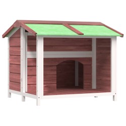 vidaXL Caseta para perros madera maciza de pino moca 96x87x80,5 cm