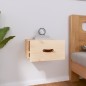 vidaXL Mesita de noche de pared 40x29,5x22 cm vidaXL Mesita de noche de pared 40x29,5x22 cm
