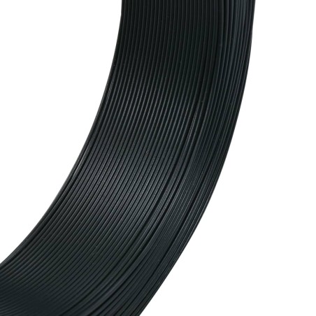 vidaXL Alambre de atar vallas acero verde ennegrecido 250 m 1,6/2,5 mm