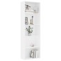 vidaXL Estantería de 5 niveles madera contrachapada blanca 60x30x189cm vidaXL Estantería de 5 niveles madera contrachapada blanca 60x30x189cm