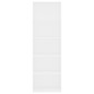 vidaXL Estantería de 5 niveles madera contrachapada blanca 60x30x189cm vidaXL Estantería de 5 niveles madera contrachapada blanca 60x30x189cm