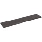 vidaXL Estante pared madera roble tratada marrón oscuro 200x40x(2-6)cm vidaXL Estante pared madera roble tratada marrón oscuro 200x40x(2-6)cm