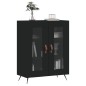 vidaXL Aparador de madera de ingeniería negro 69,5x34x90 cm vidaXL Aparador de madera de ingeniería negro 69,5x34x90 cm