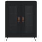 vidaXL Aparador de madera de ingeniería negro 69,5x34x90 cm vidaXL Aparador de madera de ingeniería negro 69,5x34x90 cm