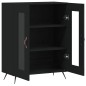 vidaXL Aparador de madera de ingeniería negro 69,5x34x90 cm vidaXL Aparador de madera de ingeniería negro 69,5x34x90 cm