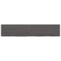 vidaXL Estante pared madera roble tratada marrón oscuro 200x40x(2-6)cm vidaXL Estante pared madera roble tratada marrón oscuro 200x40x(2-6)cm