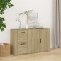 vidaXL Aparador madera contrachapada roble Sonoma 100x33x59,5 cm vidaXL Aparador madera contrachapada roble Sonoma 100x33x59,5 cm