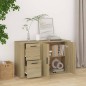vidaXL Aparador madera contrachapada roble Sonoma 100x33x59,5 cm vidaXL Aparador madera contrachapada roble Sonoma 100x33x59,5 cm