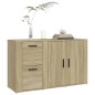 vidaXL Aparador madera contrachapada roble Sonoma 100x33x59,5 cm vidaXL Aparador madera contrachapada roble Sonoma 100x33x59,5 cm