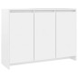 vidaXL Aparador de madera contrachapada blanco 102x33x75 cm vidaXL Aparador de madera contrachapada blanco 102x33x75 cm