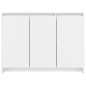 vidaXL Aparador de madera contrachapada blanco 102x33x75 cm vidaXL Aparador de madera contrachapada blanco 102x33x75 cm