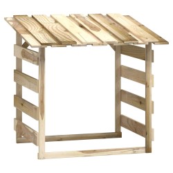 vidaXL Pérgola con techo madera de pino impregnada 100x90x100 cm