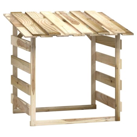 vidaXL Pérgola con techo madera de pino impregnada 100x90x100 cm