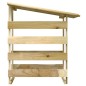 vidaXL Pérgola con techo madera de pino impregnada 100x90x100 cm vidaXL Pérgola con techo madera de pino impregnada 100x90x100 cm