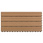 vidaXL Baldosas de porche 6 uds WPC marrón 60x30 cm 1,08 m²