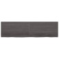 vidaXL Estante pared madera roble tratada marrón oscuro 220x60x(2-4)cm
