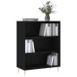 vidaXL Estantería madera de ingeniería negro 69,5x32,5x90 cm vidaXL Estantería madera de ingeniería negro 69,5x32,5x90 cm