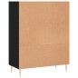 vidaXL Estantería madera de ingeniería negro 69,5x32,5x90 cm vidaXL Estantería madera de ingeniería negro 69,5x32,5x90 cm